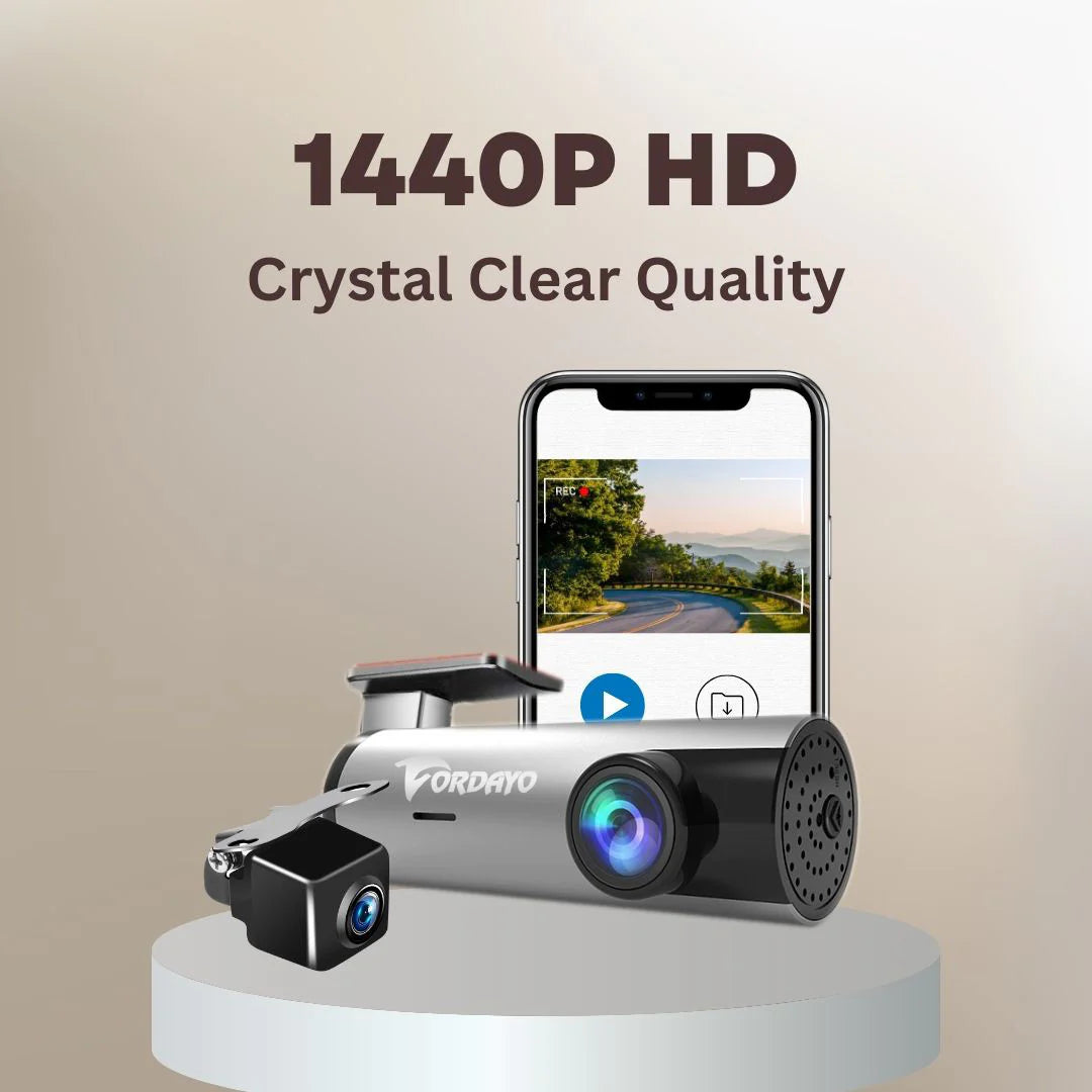 Fordayo FD-8031 2K QHD dash cam car recorder with hard wire kit