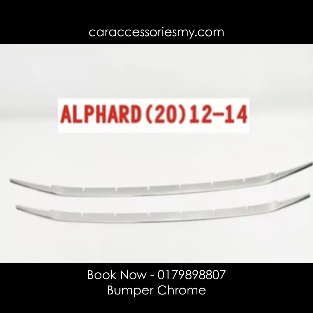 Toyota Alphard anh20 Series 2012 to 2014 G/X Front Bumper Grille Chrome Garnish trim lining