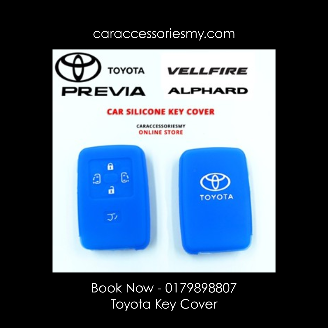 Toyota Alphard Vellfire Estima 4 Buttons Keyless Remote Silicone Car key Cover agh30 anh20 acr50