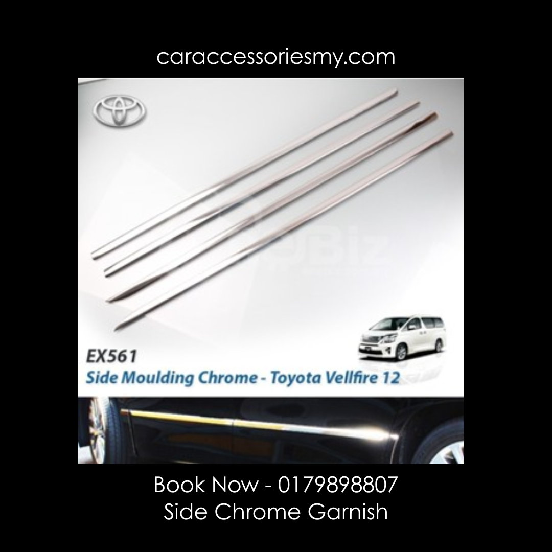 Toyota Alphard Vellfire anh20 2008-2014 Door Panel Liner side chrome garnish accessories