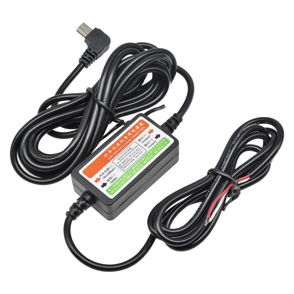 Mini USB Wire Cable Car Charger Kit for Camera Recorder With Suppressor dvr dashcam dash cam camcorder charger hardwire