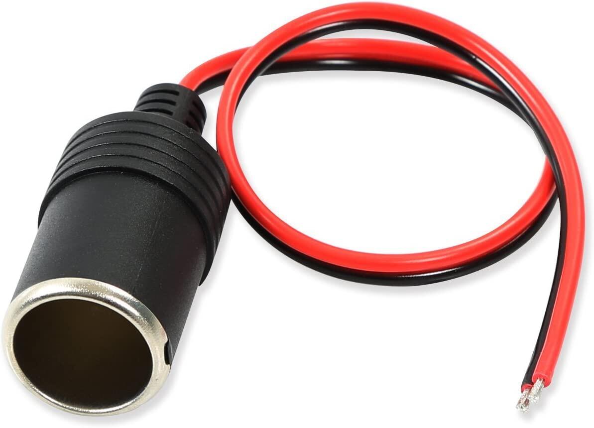 35cm Car lighter female socket with Wire 12V 24V 10A 120W car lighter extension cord car accessories socket replacement parts