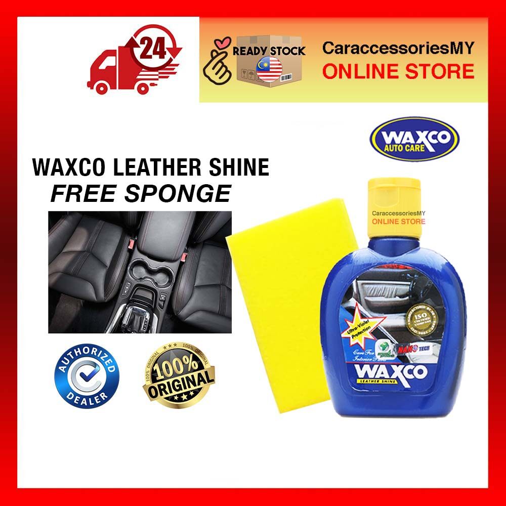 Waxco Leather Shine 125ml Dashboard Leather polish Car Interior Plastic Coating Kereta Kilat wax Pengilat Kusam