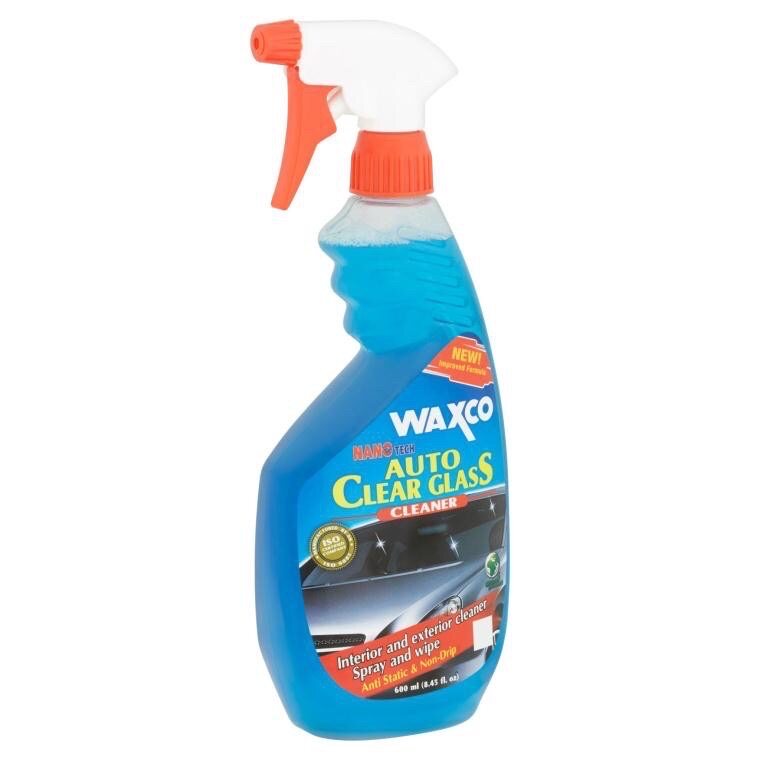 Waxco Auto Car Clear Glass Cleaner (600ml) windscreen windshield window stains remover bird drop cermin kereta 车镜子清洗液