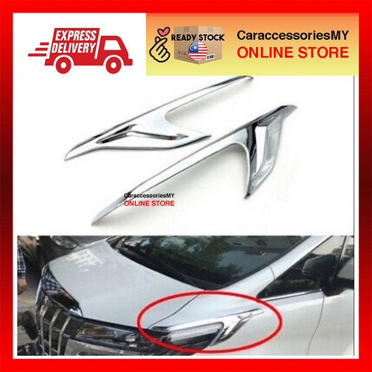Toyota Vellfire AGH30 Headlamp Chrome side trim YH573