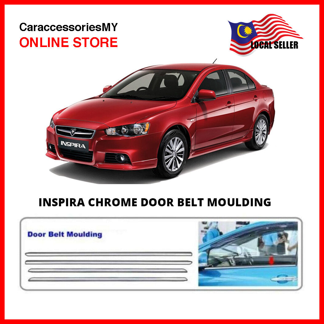 Proton Inspira mitsubishi lancer Chrome Door Belt Moulding Window Trim 4pcs inspira accessories