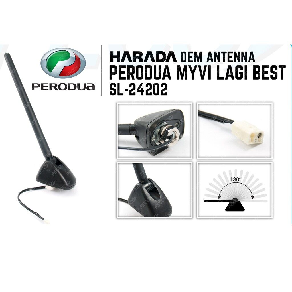perodua myvi axia alza antenna with base replacement set lagi best icon oem radio receiver
