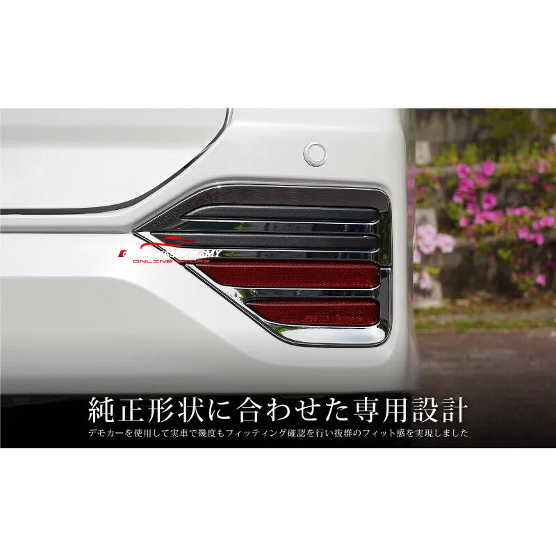 Toyota Noah Voxy R90 2022 Rear Reflector Chrome Trim Cover Exterior Accessories