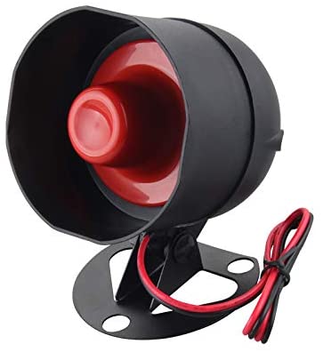 Car Super Loud 12V Alarm System Siren Electric Replacement 1 Tone car horns bike lorry alarm horn