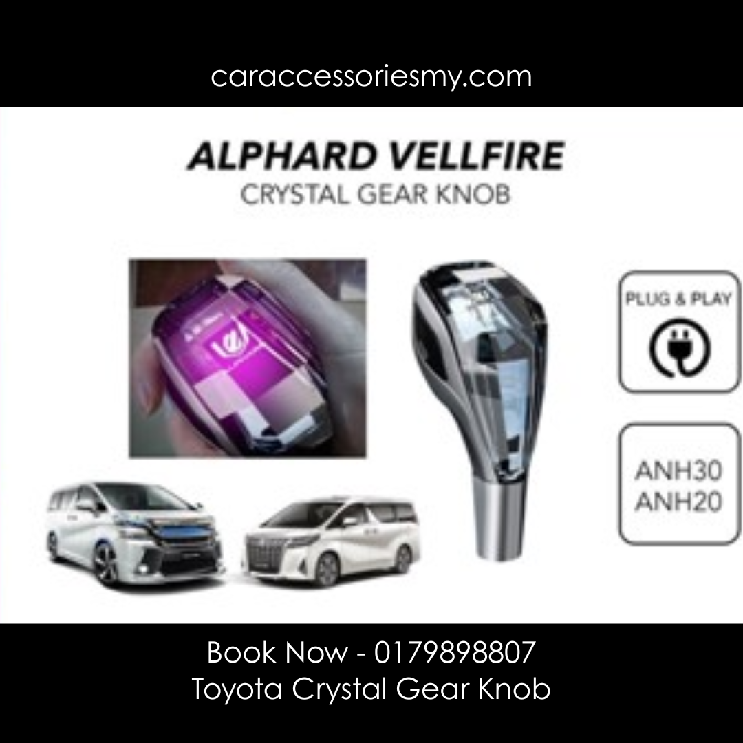 toyota alphard vellfire lexus car 5d diamond car gear shift knob led automatic agh30 anh20 Estima Land Cruiser Harrier