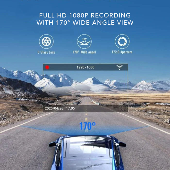 Fordayo V8 android player Front Dashcam with wifi connection
