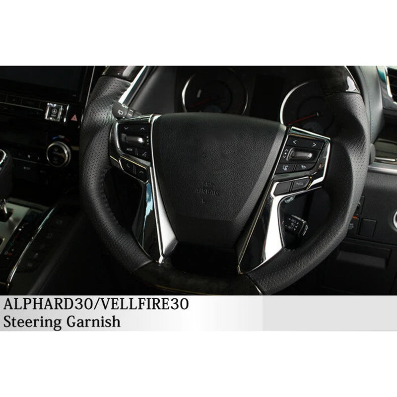Toyota Alphard Vellfire AGH30 steering chrome cover YH582