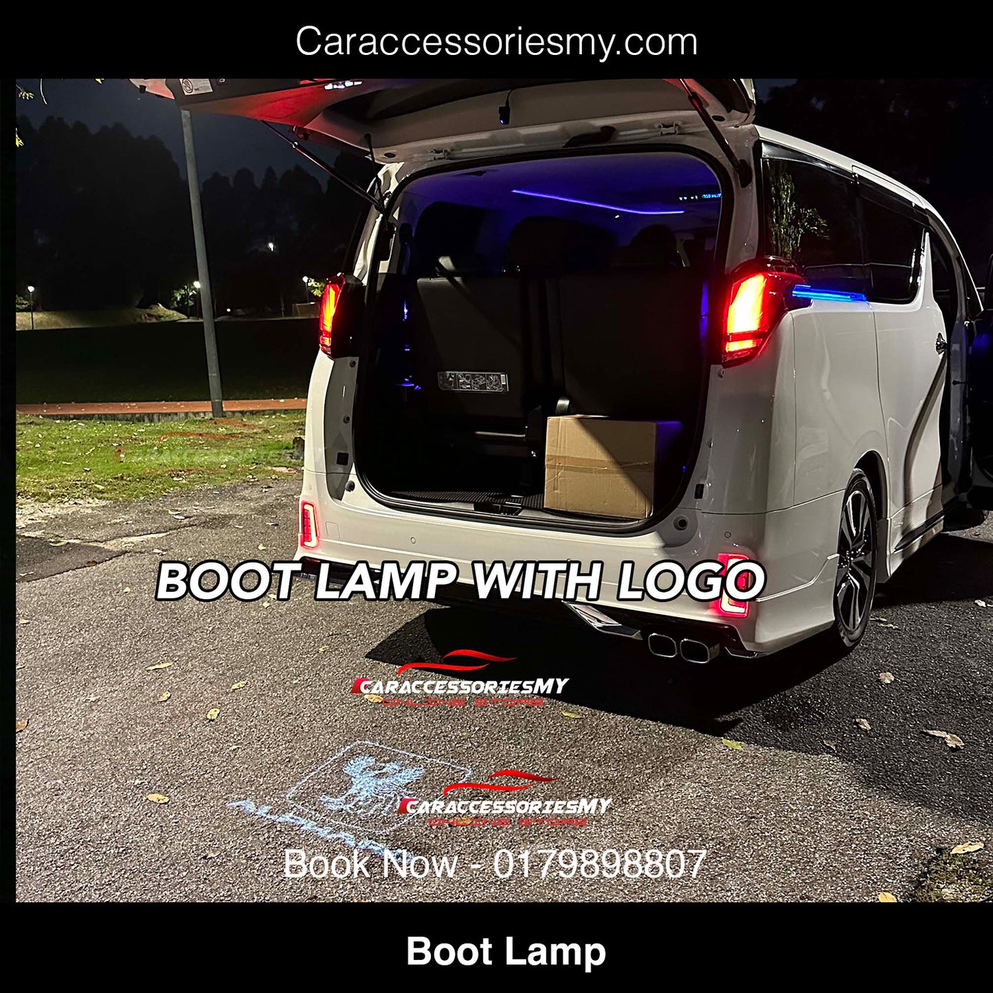 Toyota Alphard Vellfire AGH30 2 in 1 Boot Lamp Projector with LOGO