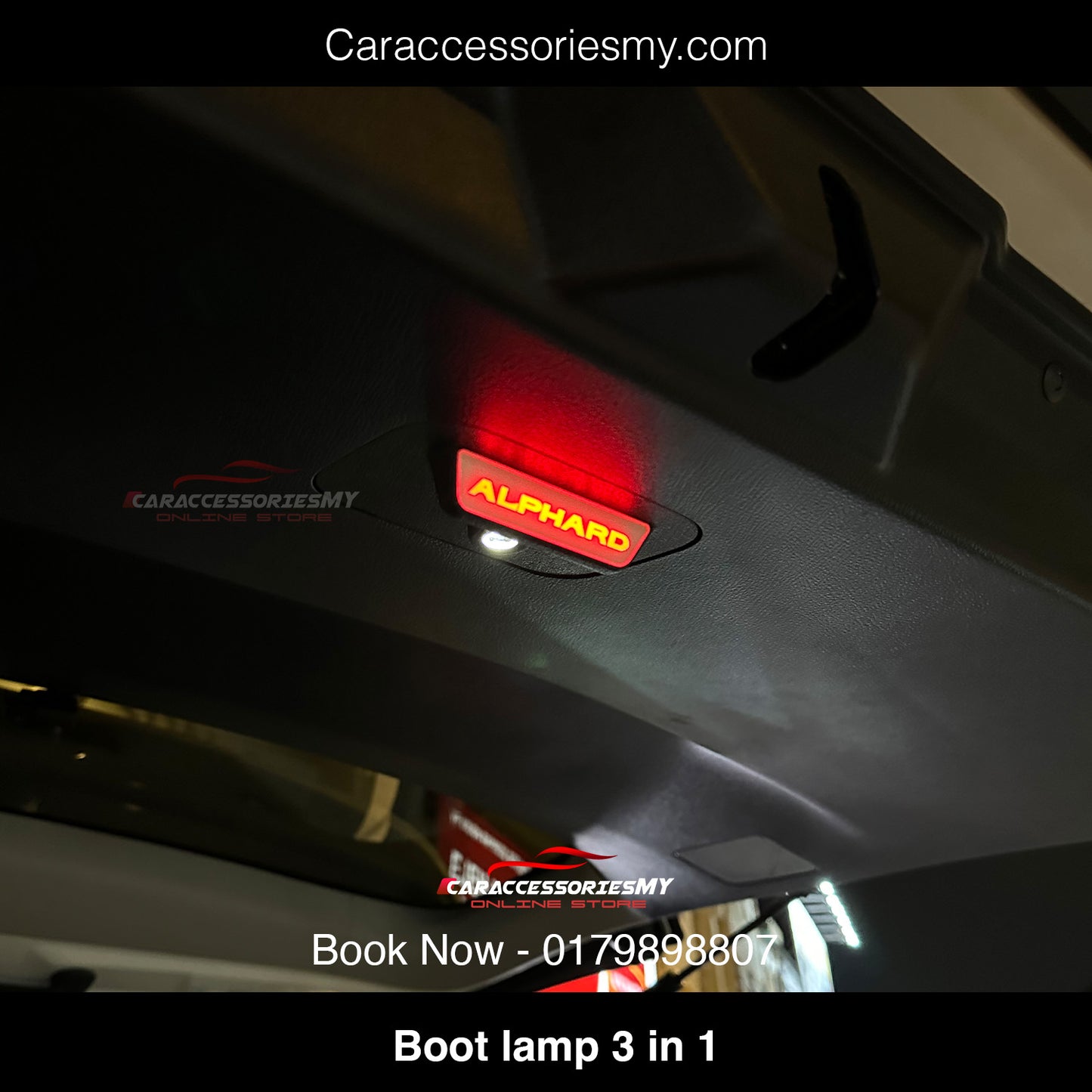 Toyota Alphard Vellfire AGH30 3 in 1 boot lamp LED trunk light