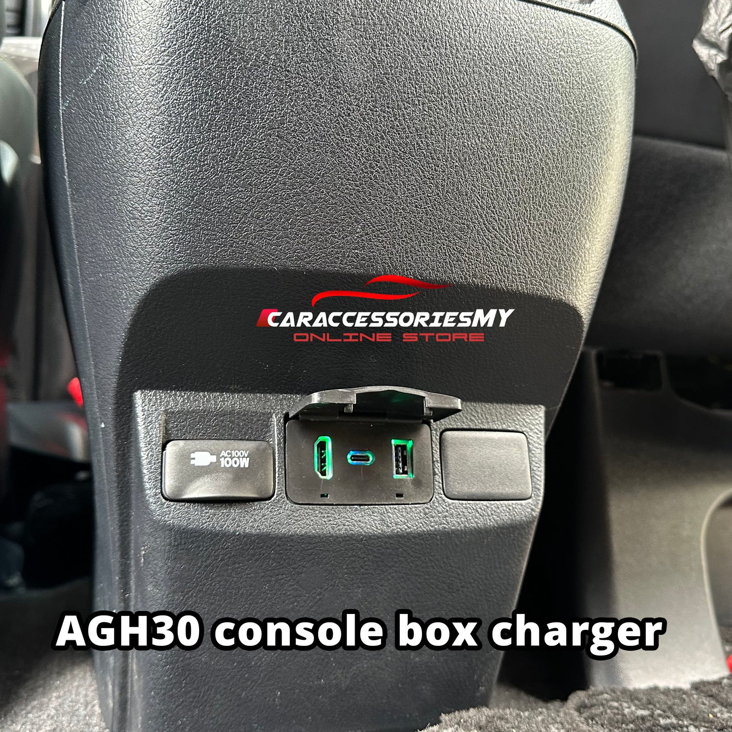 Toyota Alphard Vellfire AGH30 Console box rear USB charger with HDMI YH608