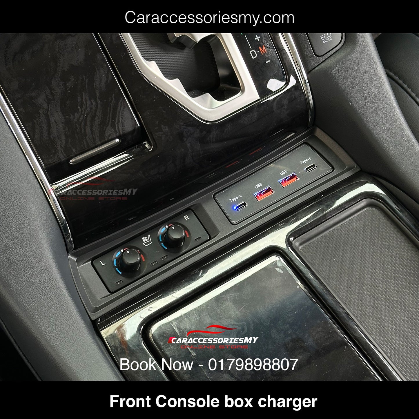 Front Console box USB port charger toyota alphard vellfire