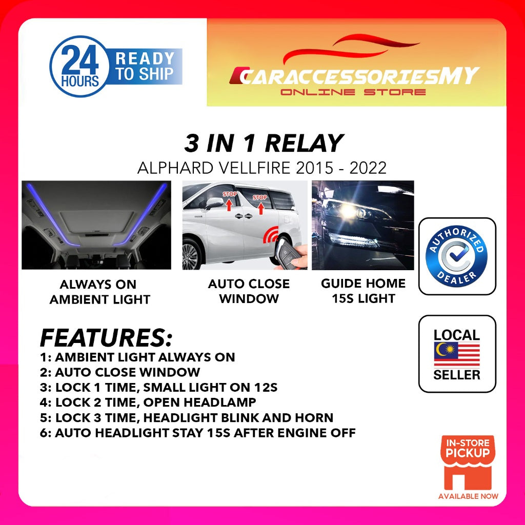 Toyota vellfire alphard agh30 interior ambient light auto on roof led window auto up welcome home light 埃尔法威尔法氛围灯