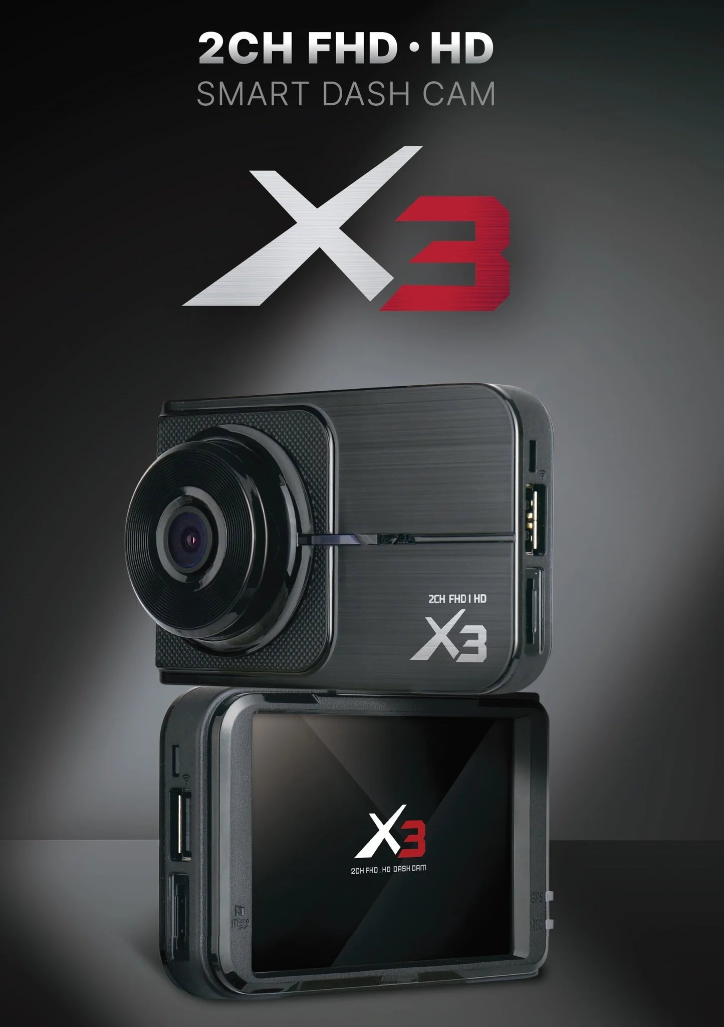 GNET MACHTIG X3 GNet 1080P 24 hours 2CH Car Dashcam Front Rear dvr car recorder fhd hd made in korea