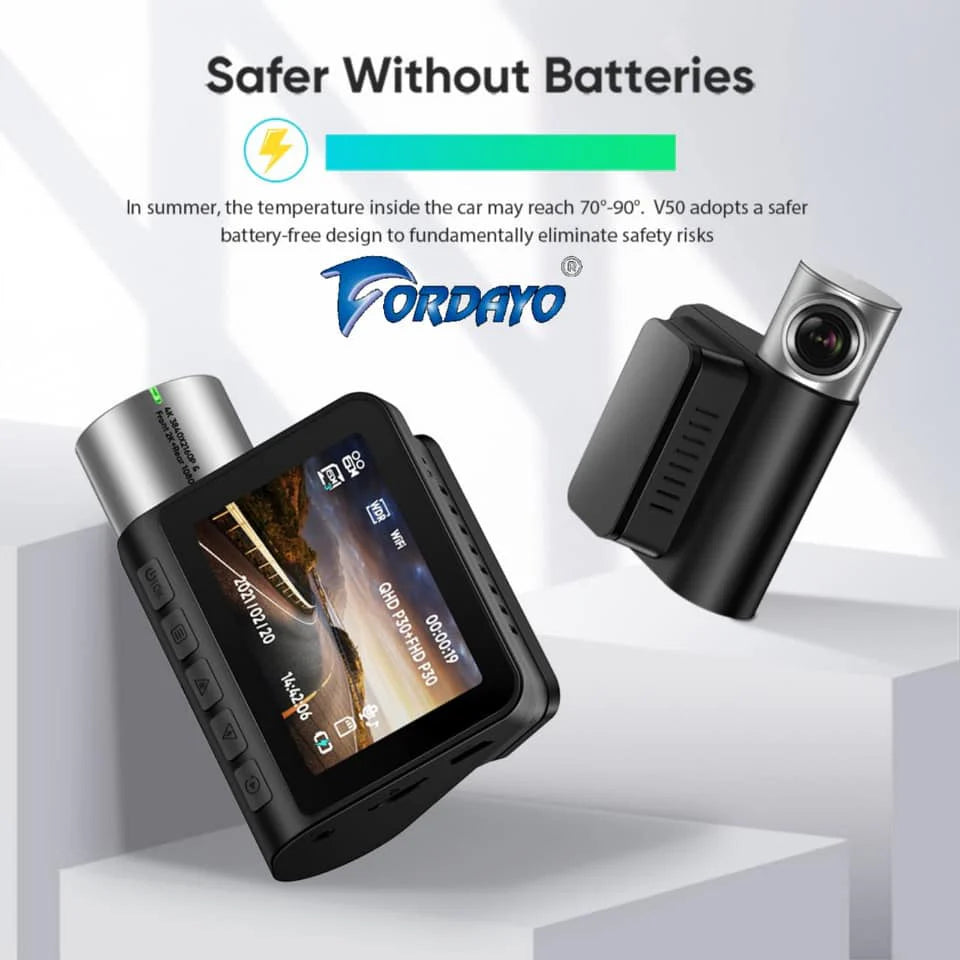 Fordayo FD-8038 4k dashcam 2ch front back dvr car camrecorder parking camera