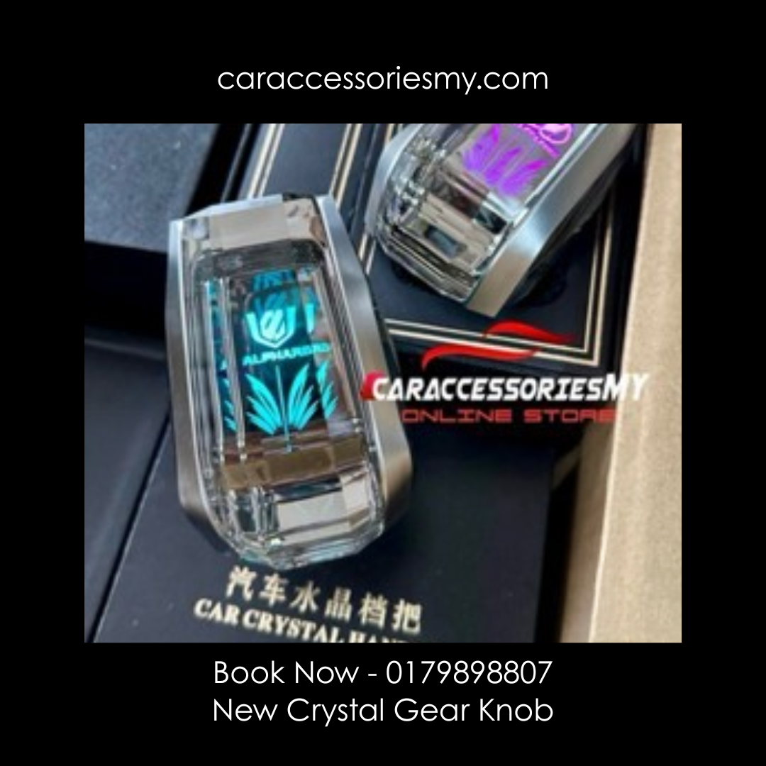 Toyota Alphard Vellfire crystal gear knob new led rainbow multicolor agh30 agh40 anh20 diamond gear sticks