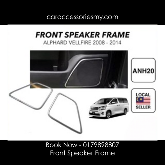 Toyota Vellfire Alphard ANH20 ah20 Front Door Speaker Chrome Lining interior garnish cover decoration trim accessories