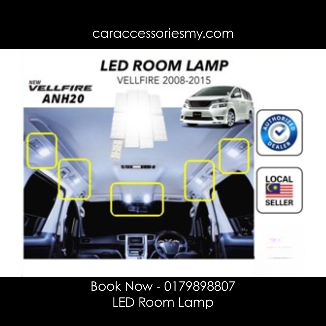 Toyota Alphard Vellfire Anh20 interior light Room LED Lamp set 7 pcs bright white light