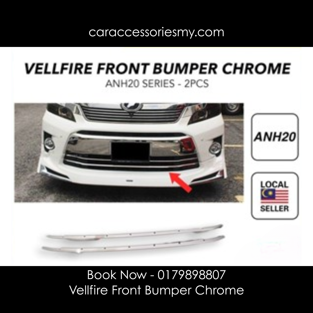 Toyota Vellfire anh20 2012-2014 Z-Grade Front Bumper Grille Chrome Garnish front bumper grill cover trim lining