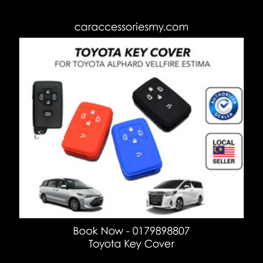 Toyota Alphard Vellfire Estima 4 Buttons Keyless Remote Silicone Car key Cover agh30 anh20 acr50