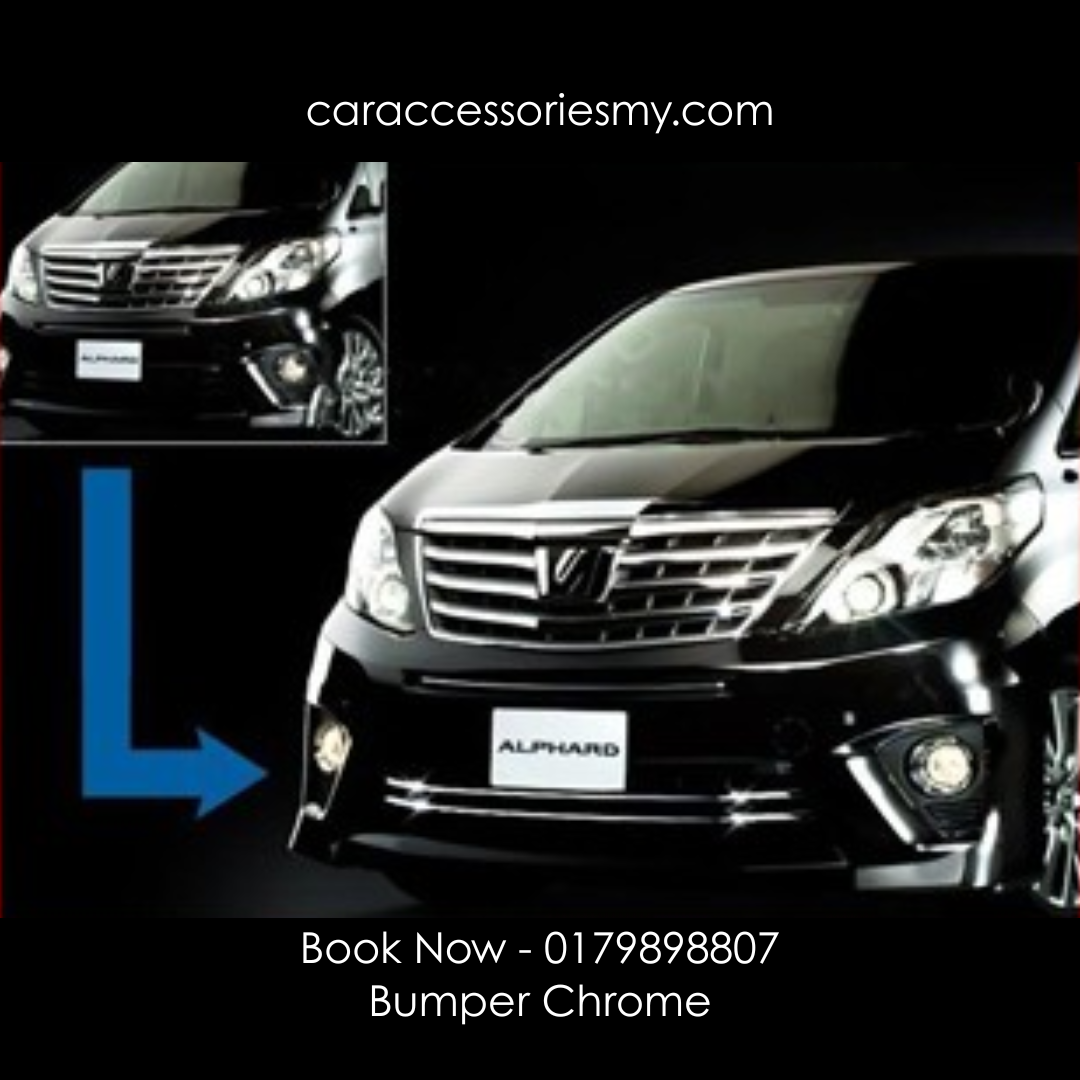 Toyota Alphard anh20 Series 2012 to 2014 G/X Front Bumper Grille Chrome Garnish trim lining