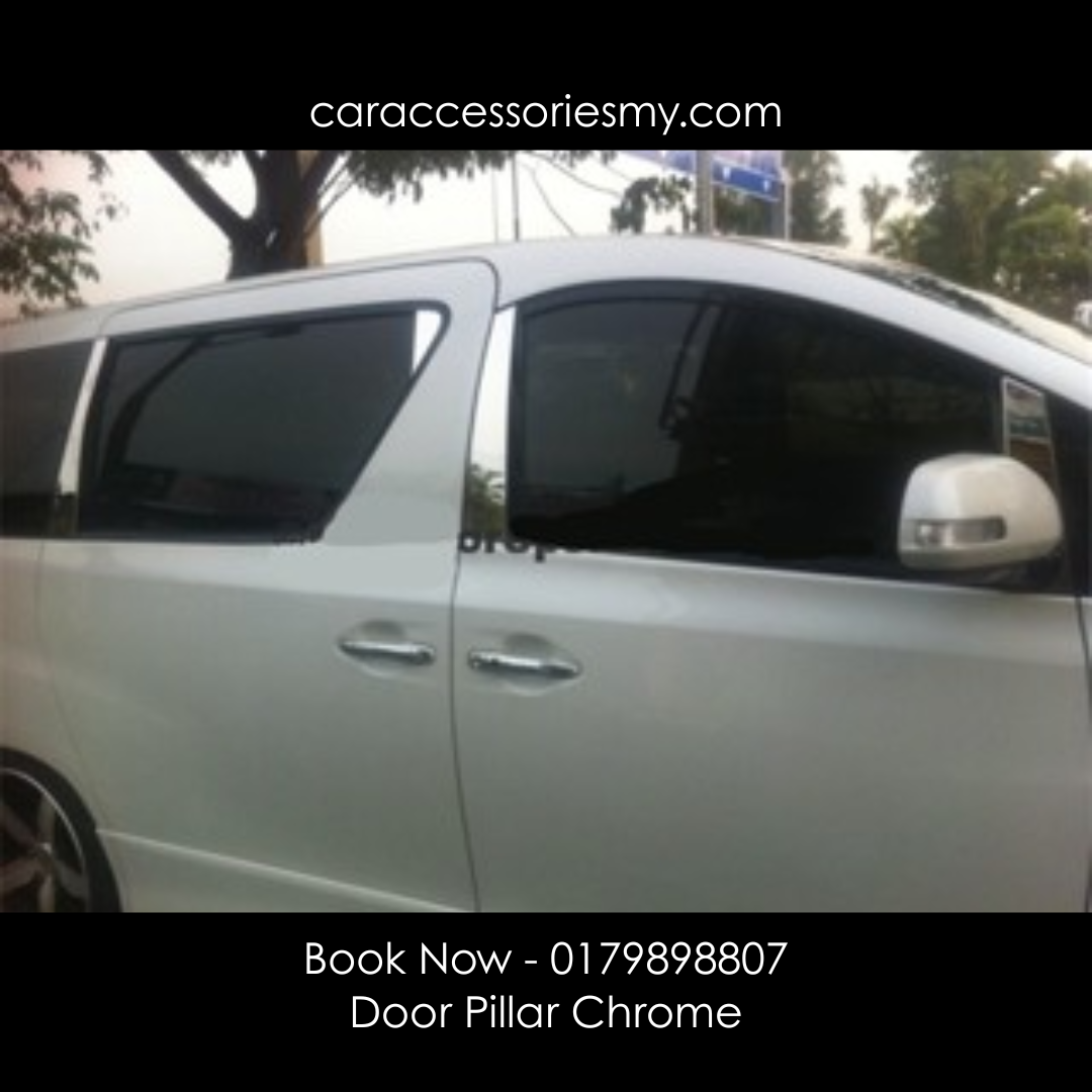 Toyota alphard vellfire ANH20 AH20 2008 2014 Window door Chrome Pillar Cover Trim lining garnish Stainless Steel