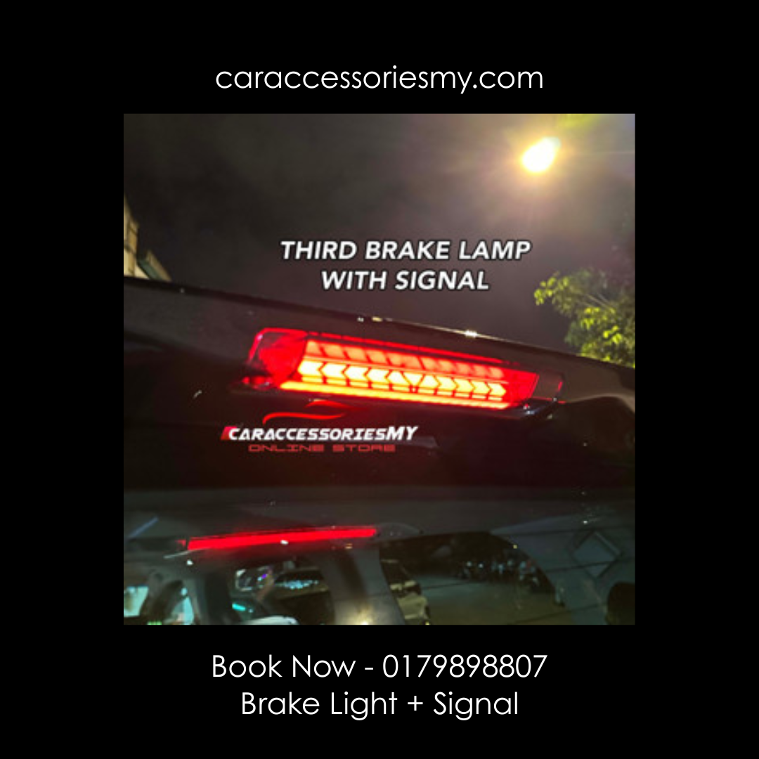 Toyota alphard vellfire estima anh20 agh30 anh30 LED rear Spoiler Third Brake Light With signal light 3rd brake lamp