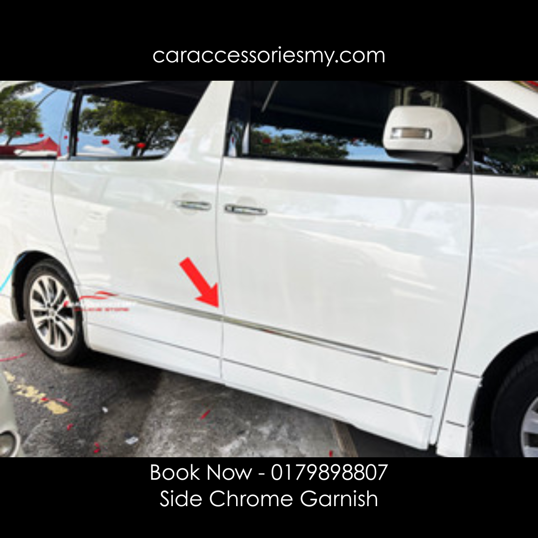 Toyota Alphard Vellfire anh20 2008-2014 Door Panel Liner side chrome garnish accessories