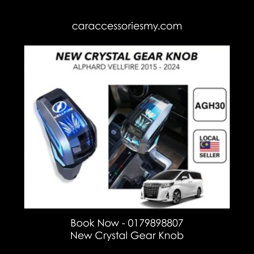 Toyota Alphard Vellfire crystal gear knob new led rainbow multicolor agh30 agh40 anh20 diamond gear sticks