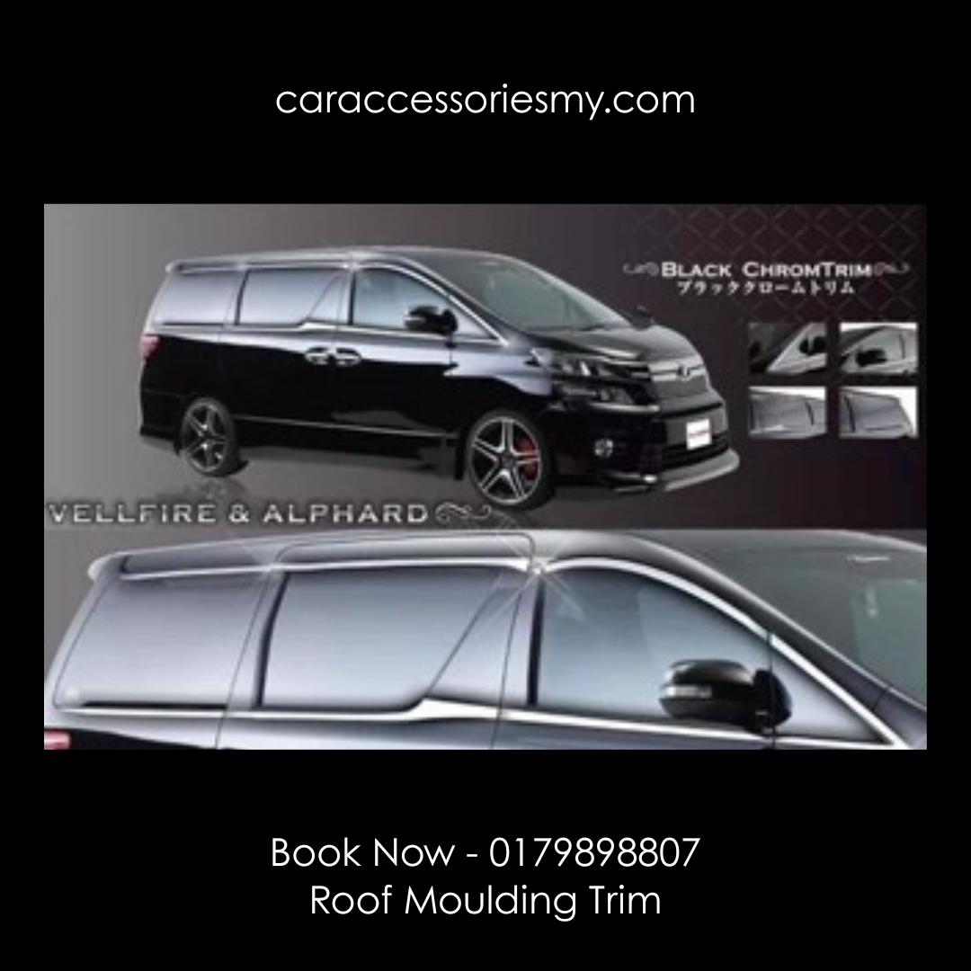 Toyota Alphard Vellfire ANH20 2008 - 2012 roof moulding trim chrome door side visor lining window panel garnish
