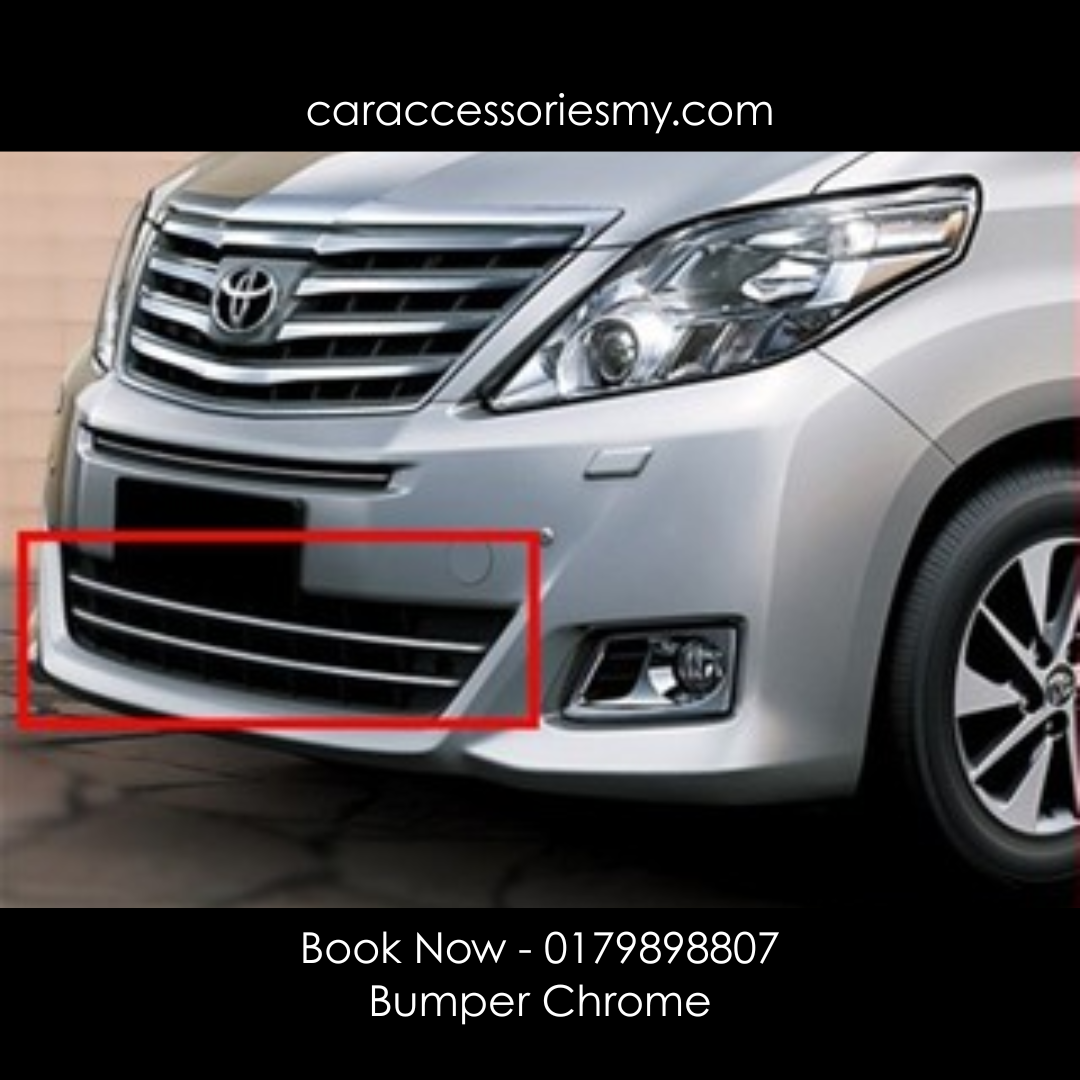 Toyota Alphard anh20 Series 2012 to 2014 G/X Front Bumper Grille Chrome Garnish trim lining