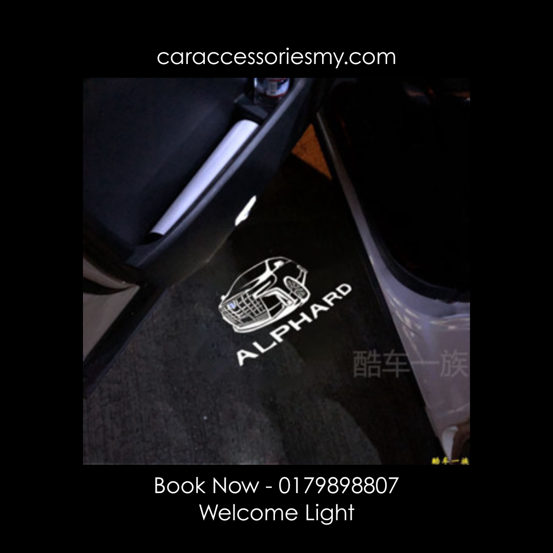 Toyota alphard vellfire ghost shadow light welcome light side step logo anh20 front door step agh30 warning lamp