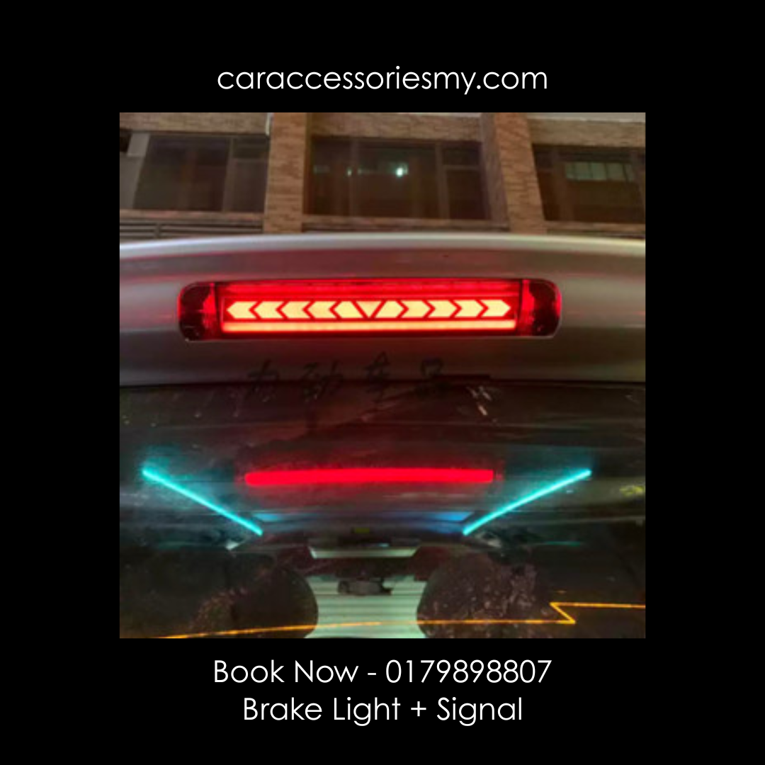 Toyota alphard vellfire estima anh20 agh30 anh30 LED rear Spoiler Third Brake Light With signal light 3rd brake lamp