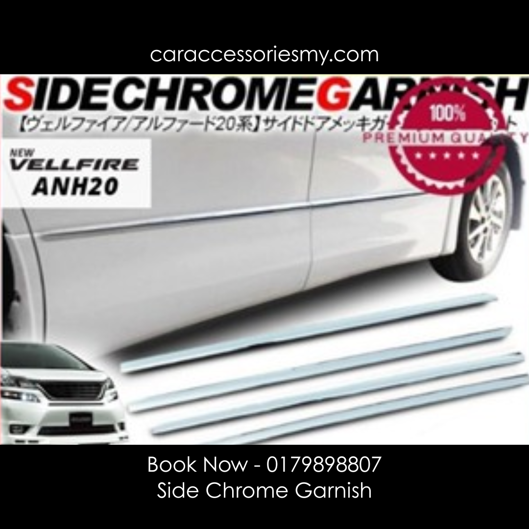 Toyota Alphard Vellfire anh20 2008-2014 Door Panel Liner side chrome garnish accessories