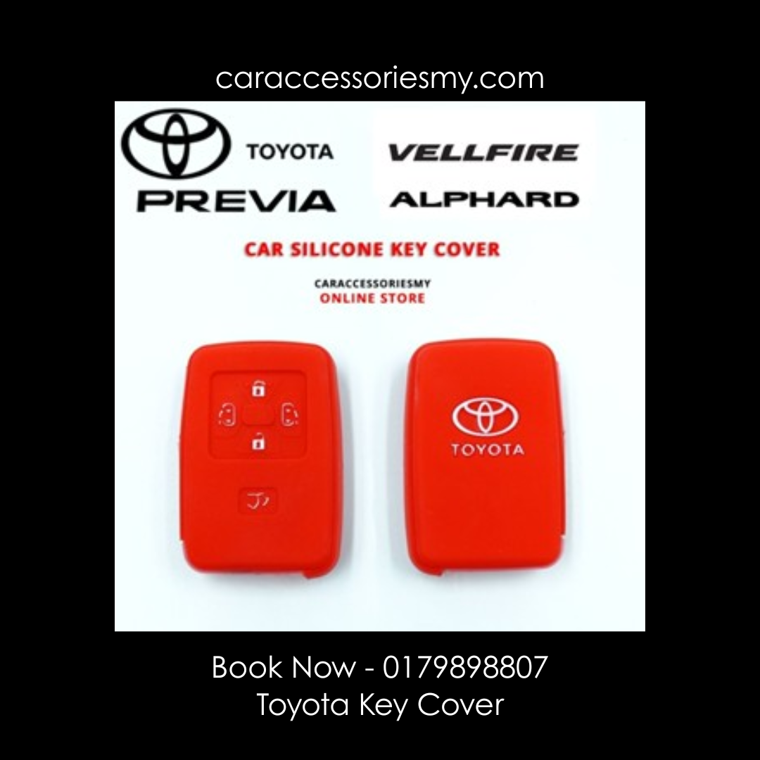 Toyota Alphard Vellfire Estima 4 Buttons Keyless Remote Silicone Car key Cover agh30 anh20 acr50