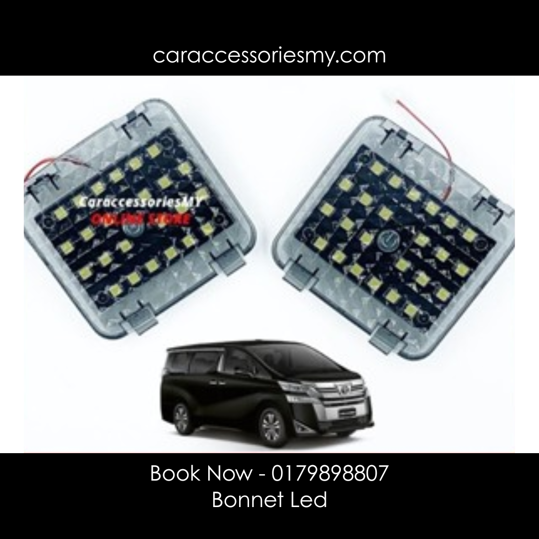 Toyota Vellfire Alphard ANH20 Rear Bonnet led boot Lamp One Touch ON OFF Switch led luggage light lampu belakang