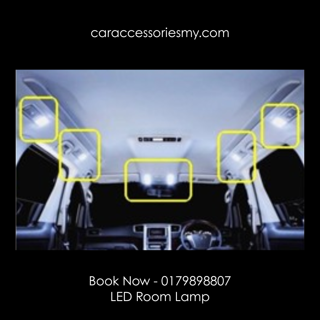 Toyota Alphard Vellfire Anh20 interior light Room LED Lamp set 7 pcs bright white light