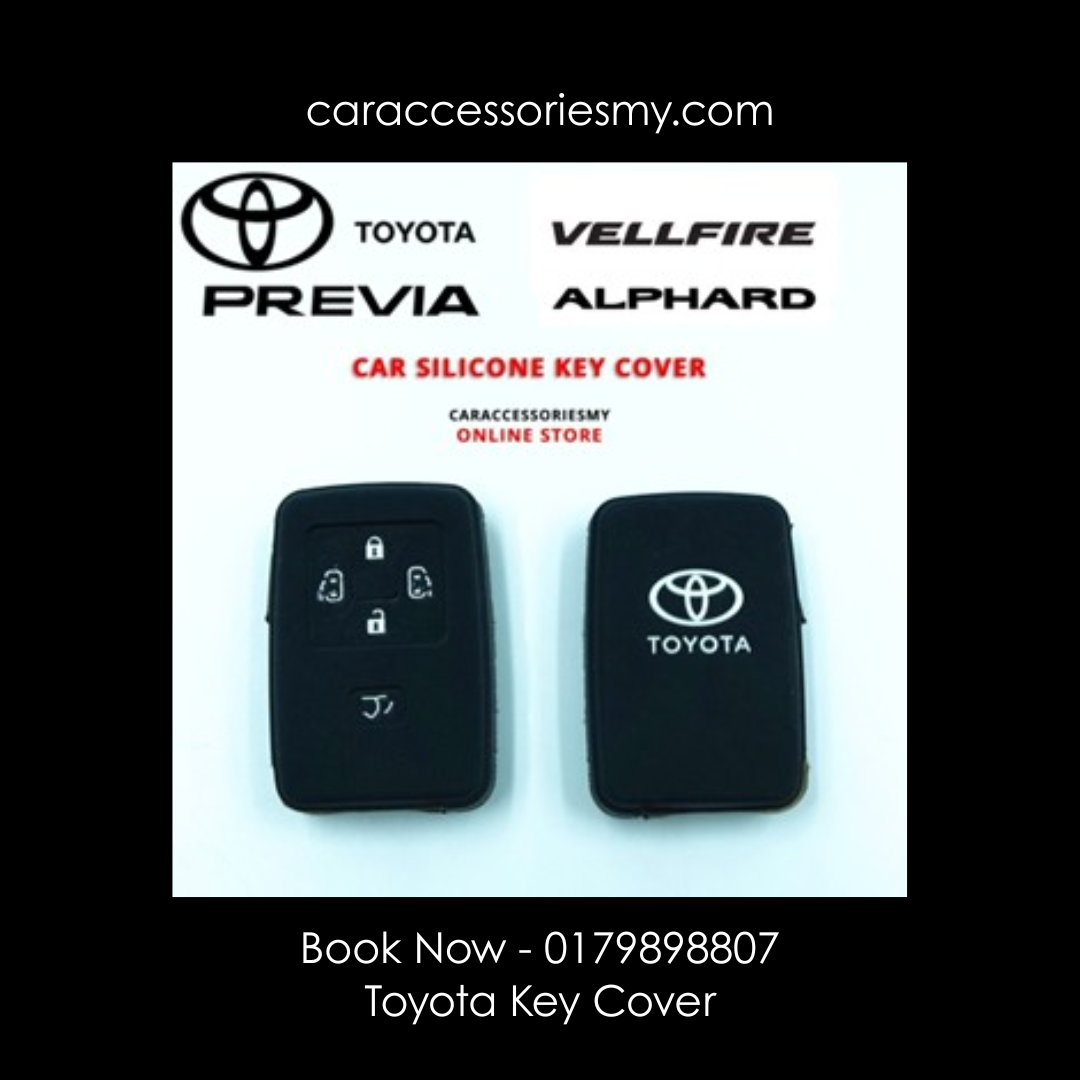 Toyota Alphard Vellfire Estima 4 Buttons Keyless Remote Silicone Car key Cover agh30 anh20 acr50