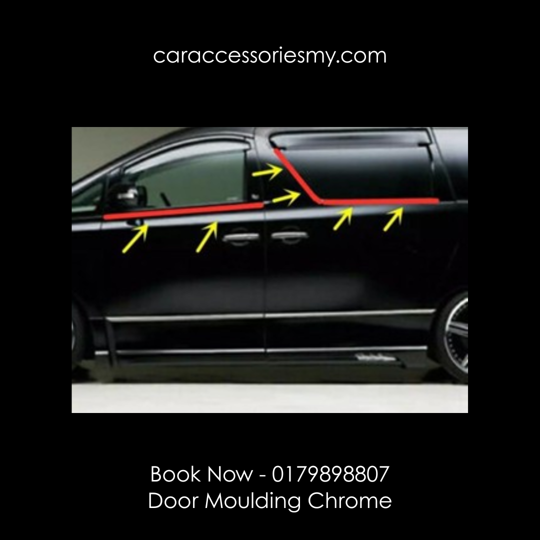 Toyota alphard vellfire ANH20 2008-2014 window moulding chrome door belt moulding window lining 6 PCS stainless steel