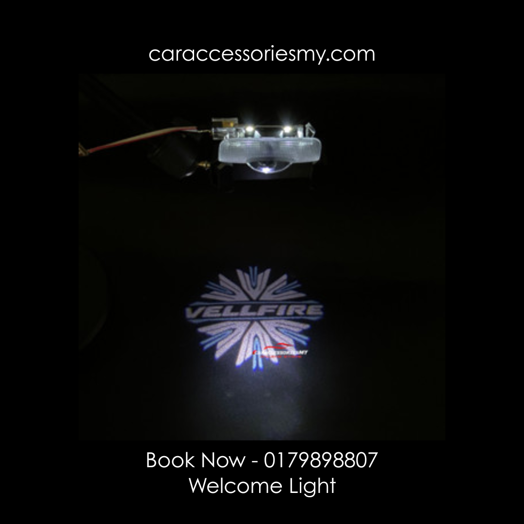 Toyota alphard vellfire ghost shadow light welcome light side step logo anh20 front door step agh30 warning lamp