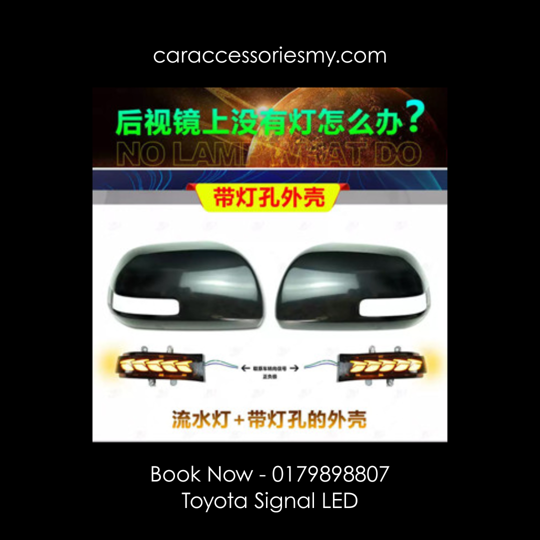 Toyota Alphard vellfire anh20 estima noah Voxy hilux side mirror drl running water turn signal daytime running light