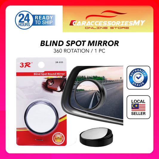 3R car blind spot round mirror side mirror 360 rotation Wide Angle Car Reversing Rear view convex parking accessories