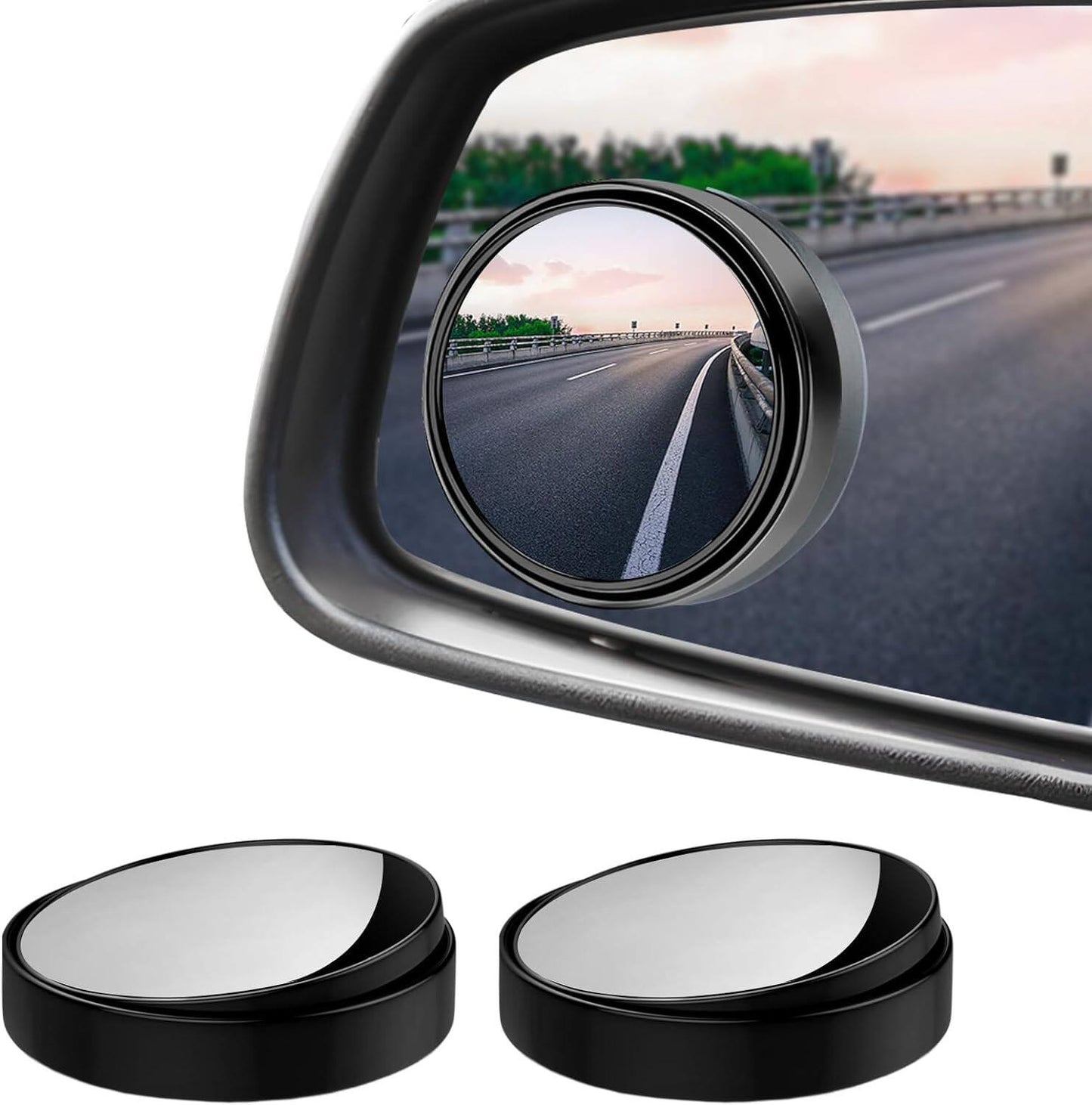 3R car blind spot round mirror side mirror 360 rotation Wide Angle Car Reversing Rear view convex parking accessories