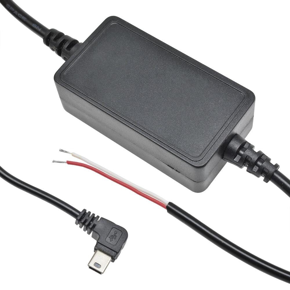 Mini USB Wire Cable Car Charger Kit for Camera Recorder With Suppressor dvr dashcam dash cam camcorder charger hardwire