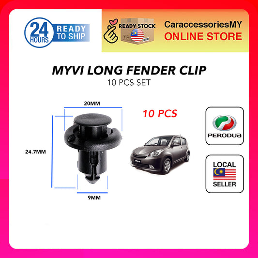 Perodua Myvi Long fender / bonnet clip 10pcs OEM myvi old 1st gen lagi best icon klip