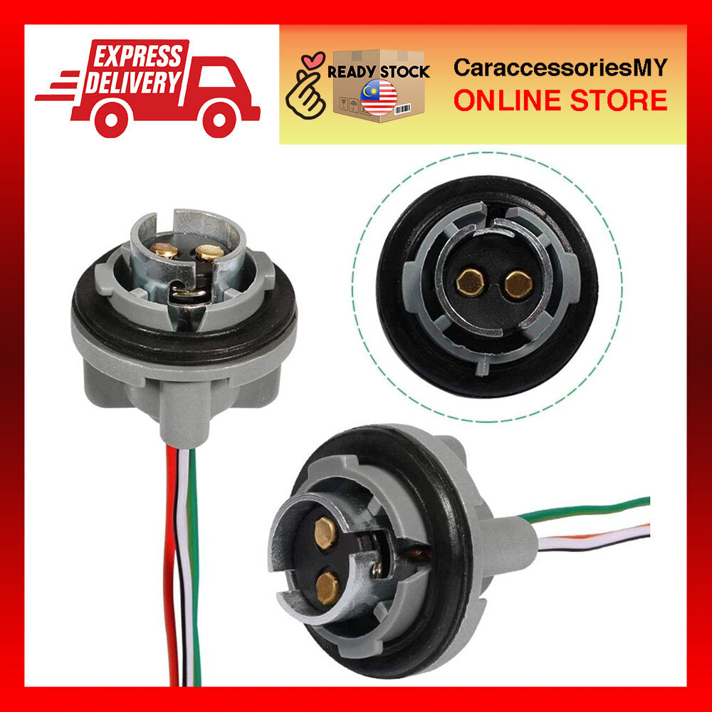 1pcs car brake light socket 1016 brake lamp bulb 2 leg steel socket with cover